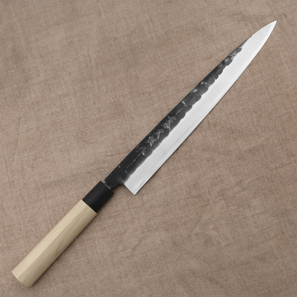 Tojiro Black Hammered Shirogami#2 Nóż Yanagiba 27 cm