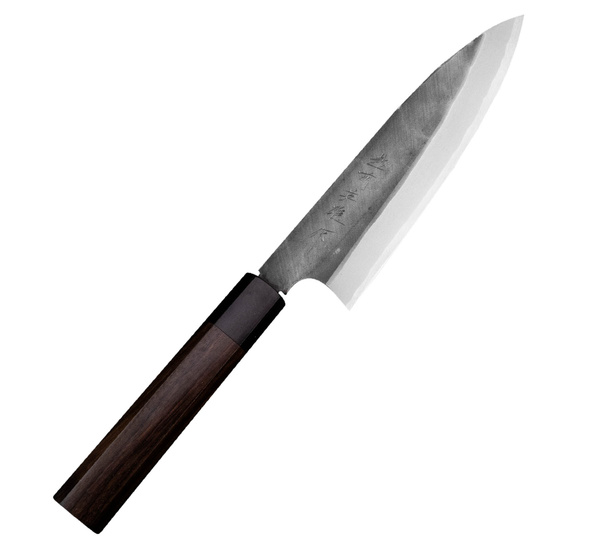 Hideo Kitaoka Shirogami Black Oktagon Nóż Funayuki 18 cm