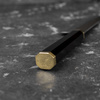 Yu Kurosaki Kokusen Brass Aogami Super/SS Nóż Santoku 17 cm