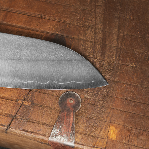 Yoshimi Kato Ginsan/SS Nashiji Nóż Santoku 17 cm