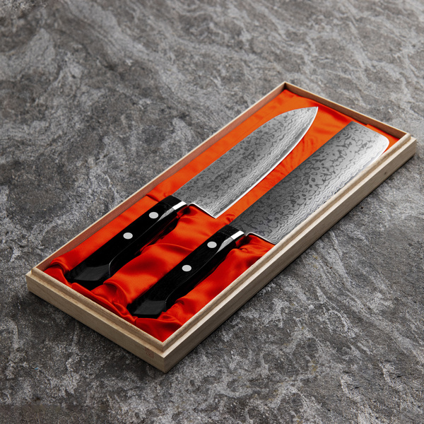 Satake Unique Sai VG-10 Zestaw Nóż Santoku + Nakiri