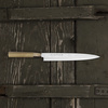 Hideo Kitaoka Aogami#2 Satin Damascus Nóż Yanagiba 24 cm