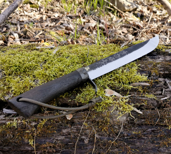 Ikeuchi En Kuro Nóż Outdoor 18 cm