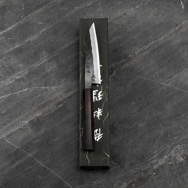 Hatsukokoro Sumi Aogami#2/Iron Kurouchi Nóż uniwersalny 12 cm