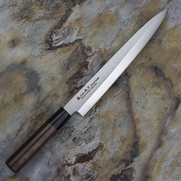Satake Cutlery Mfg Kenta Walnut Nóż Yanagi Sashimi 21 cm
