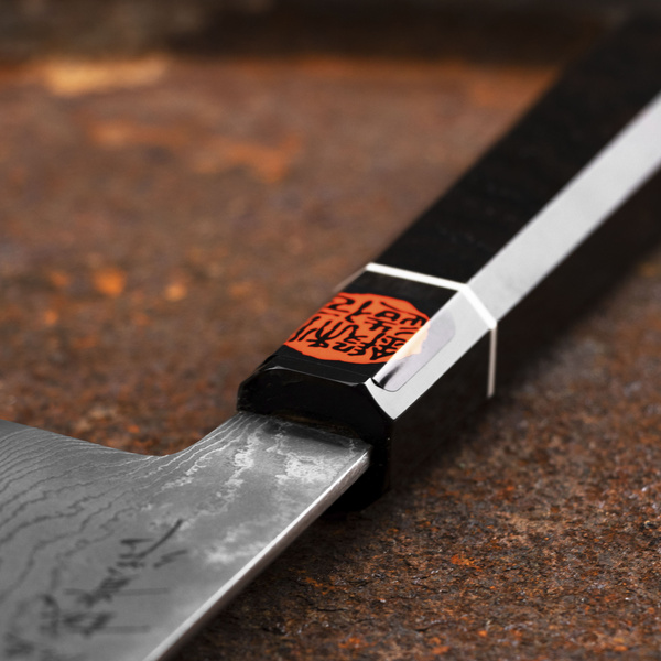 Shigeki Tanaka SG2 Heban Nóż Santoku 16,5 cm