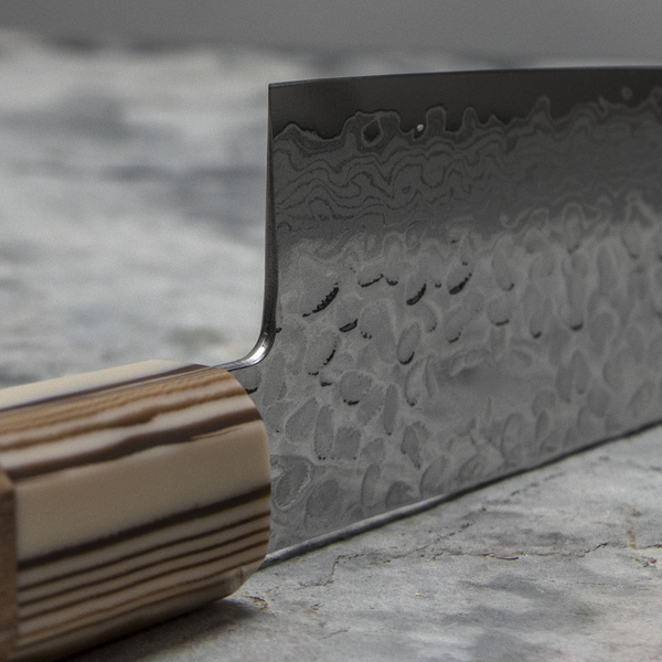 Kotetsu VG-10 Damascus Nóż Santoku 18 cm
