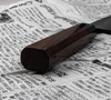 Hideo Kitaoka Shirogami Black Oktagon Nóż Miroshi Deba 18 cm