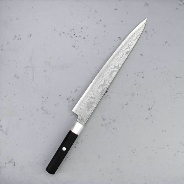 Mcusta Zanmai Splash Damascus VG-10 Nóż Sujihiki 27 cm