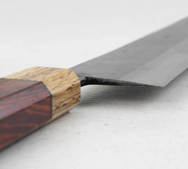 Kajiwara Damascus Aogami #2 Nóż Kiritsuke Gyuto 24 cm