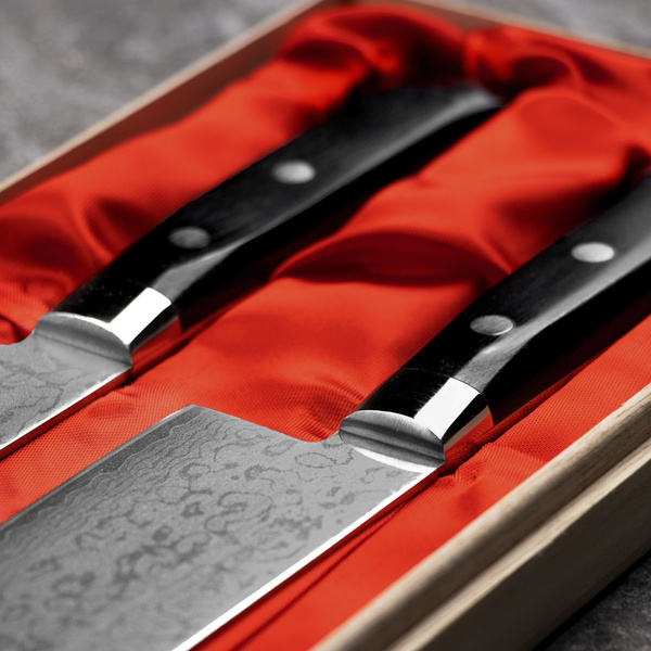 Satake Unique Sai VG-10 Zestaw Nóż Santoku + Nakiri