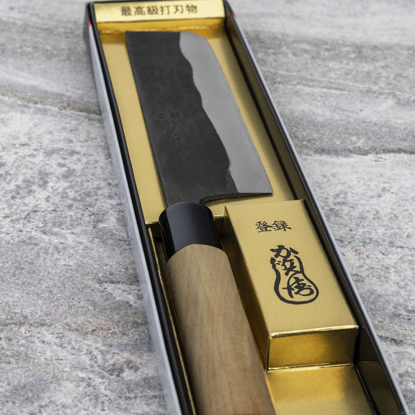 Kajibe Shirogami#2/Iron Nóż Nakiri 13,5 cm