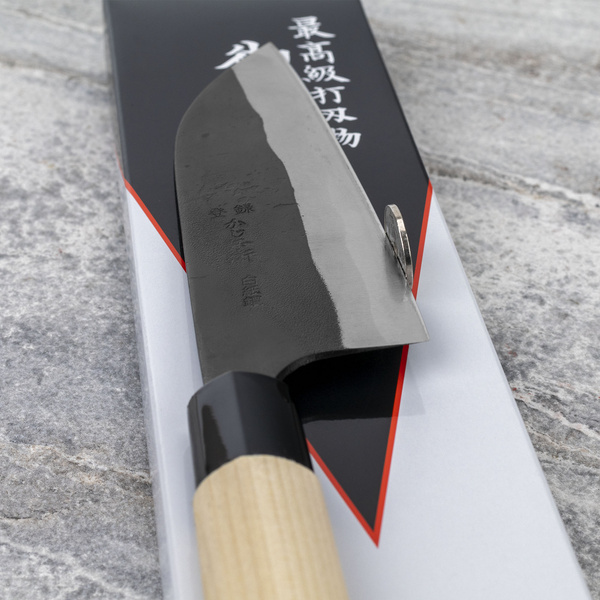 Kajibe Shirogami#2/Iron Nóż Santoku 15 cm