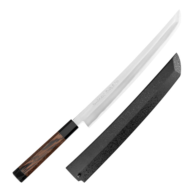 Sakai Takayuki Zangetsu Silver#3 Nóż Sakimaru 30 cm + Saya