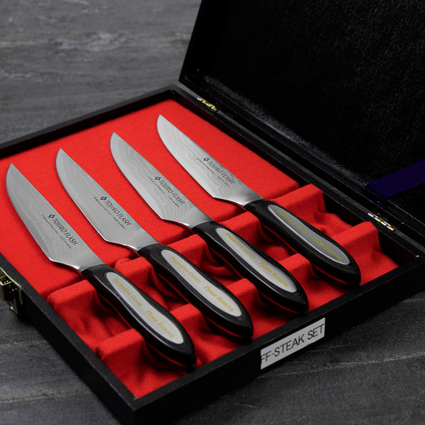 Tojiro Flash Zestaw 4 noży do steków 11 cm