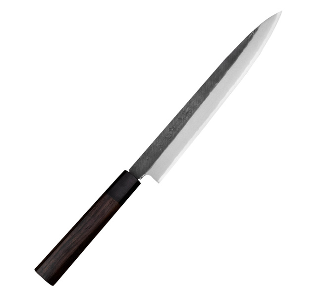 Hideo Kitaoka Shirogami Black Oktagon Nóż Yanagiba 24 cm