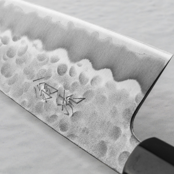 Oul Shirogami#2/SS Tsuhime Nóż Santoku 16,5 cm