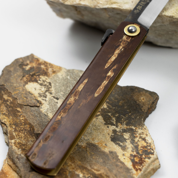 Nóż kieszonkowy Higonokami Kanekoma Kaba Kora Wiśni Aogami#2 9,5 cm