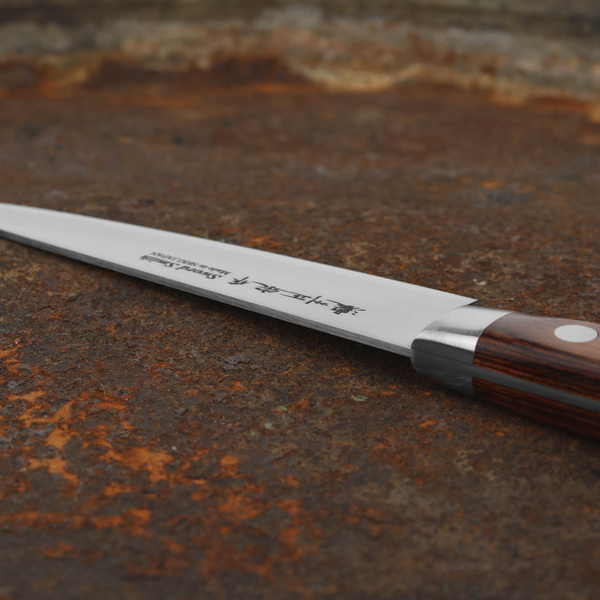 Yasuhiro Cutlery Shirogami#2/SS Mahogany Nóż uniwersalny 12 cm