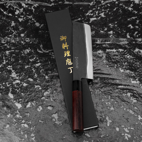 Yoshida Hamono Aogami#2/Iron Nóż Nakiri 16,5 cm