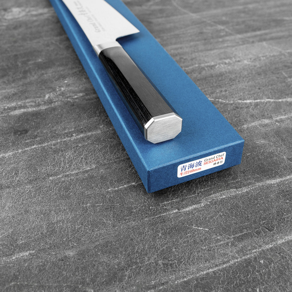 Sakai Takayuki Seigaiha Bohler N685 Damascus Nóż Szefa kuchni 24 cm