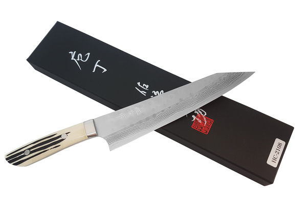 Takeshi Saji Jeleni róg Ręcznie kuty nóż Szefa 21 cm SRS-13
