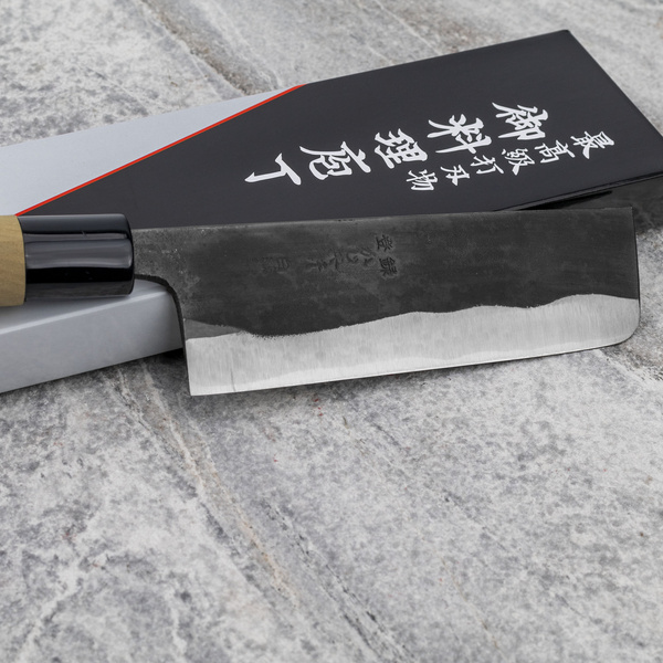 Kajibe Shirogami#2/Iron Nóż Nakiri 13,5 cm