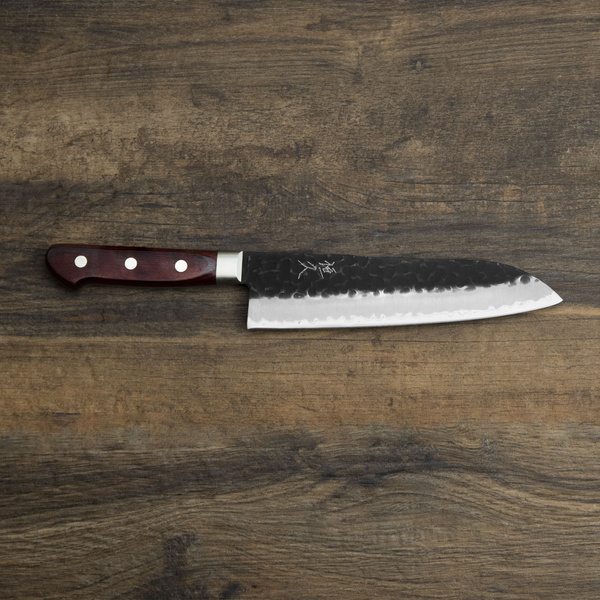 Tsunehisa Aogami Super/SS Kurouchi Red Nóż Santoku 18 cm