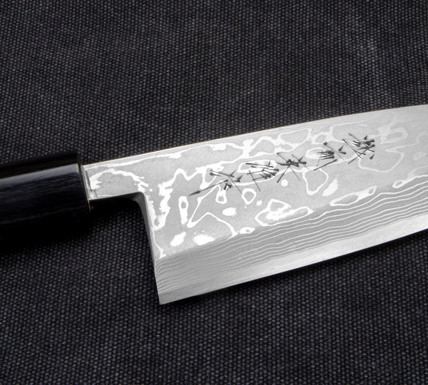 Hideo Kitaoka Shirogami#2 Satin Nóż Deba 16,5 cm