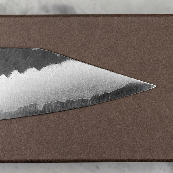 Yoshimi Kato Aogami Super/SS Kurouchi V-Tsuchime Nóż Kiritsuke Gyuto 24 cm