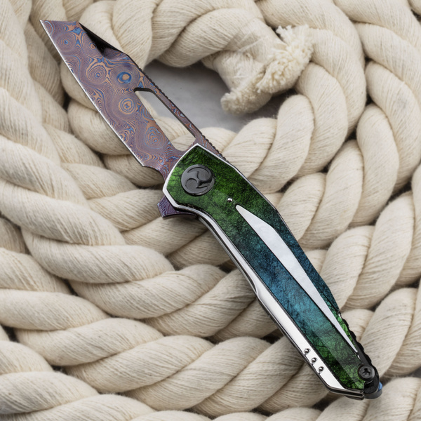 Dew Hara Chronos#7 Pyramid Nóż składany 7,5 cm