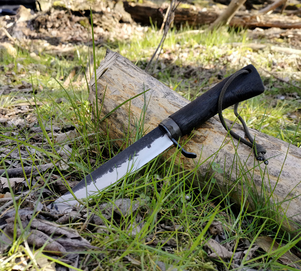 Ikeuchi En Kuro Nóż Outdoor 15 cm