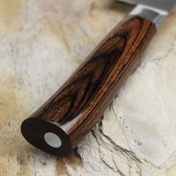Tamahagane Tsubame Brown VG-5 Nóż Kengata 19,5 cm