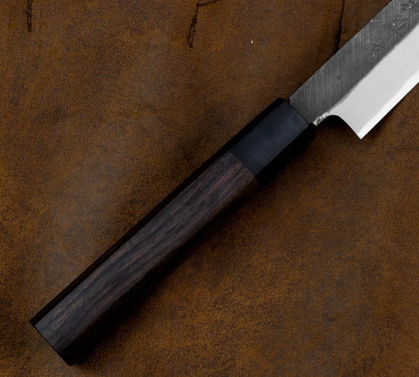 Hideo Kitaoka Shirogami Black Oktagon Nóż Yanagiba 24 cm
