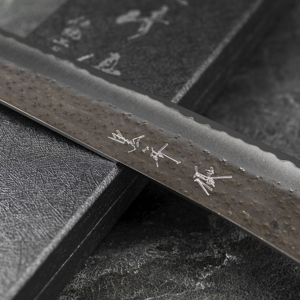 Yu Kurosaki Kokusen Brass Aogami Super/SS Nóż Sujihiki 27 cm