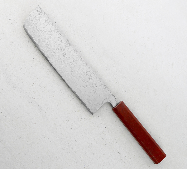Hatono VG-10 Oktagon Nóz Nakiri 20 cm Red