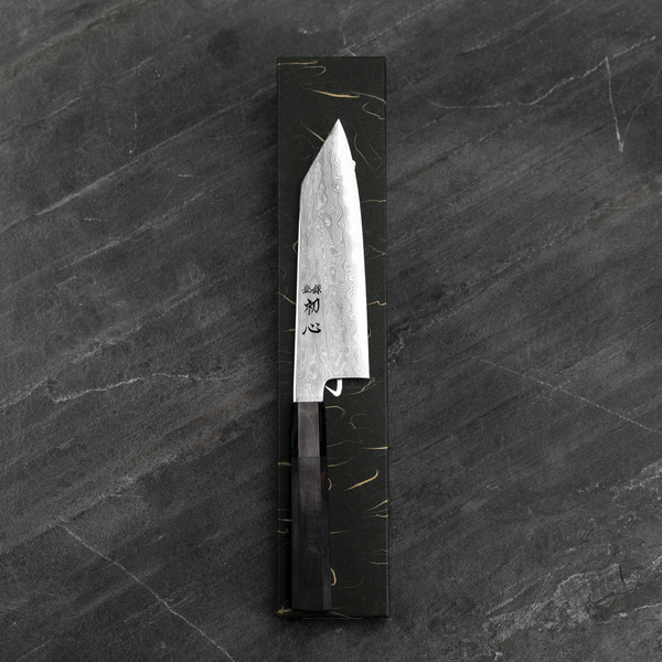 Satoshi Nakagawa Aogami#1/Iron Damascus Nóż Bunka 16,5 cm