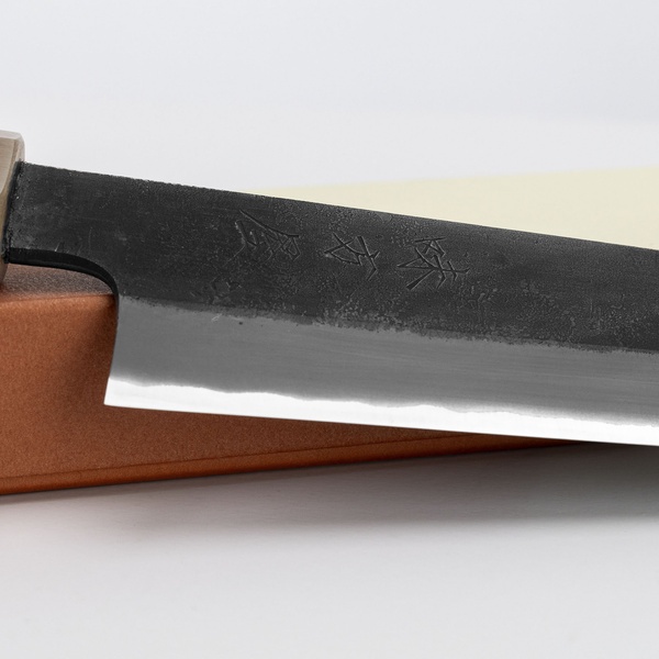 Mutsumi Hinoura Shirogami#2/SS Nóż Sujihiki 24 cm