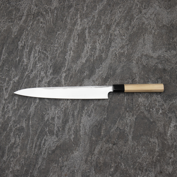 Yauji Aogami#2 Damascus Nóż Yanagiba 27 cm