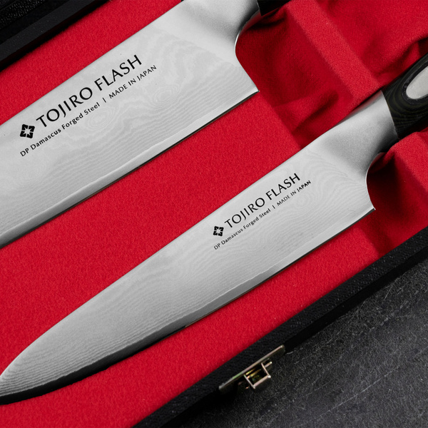 Tojiro Flash Zestaw Nóż szefa + uniwersalny