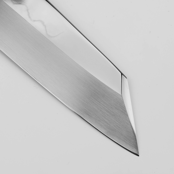 Satoshi Nakagawa Shirogami#3 Honyaki Mirror Nóż Kiritsuke Gyuto 24 cm