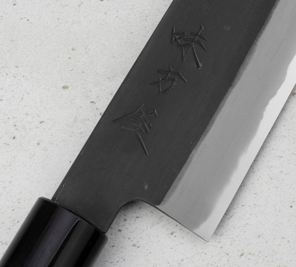 Mutsumi Hinoura Shirogami#2 Nóż Santoku 18 cm