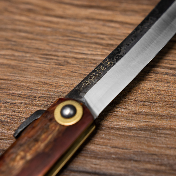 Nóż kieszonkowy Higonokami Kanekoma Kaba Kora Wiśni Aogami#2 8 cm