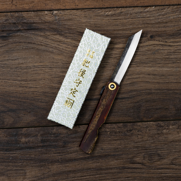 Nóż kieszonkowy Higonokami Kanekoma Kaba Kora Wiśni Aogami#2 8 cm