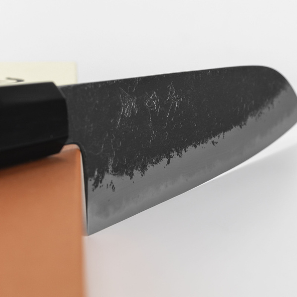 Mutsumi Hinoura Shirogami#2/Iron Nashiji Nóż Santoku 18 cm