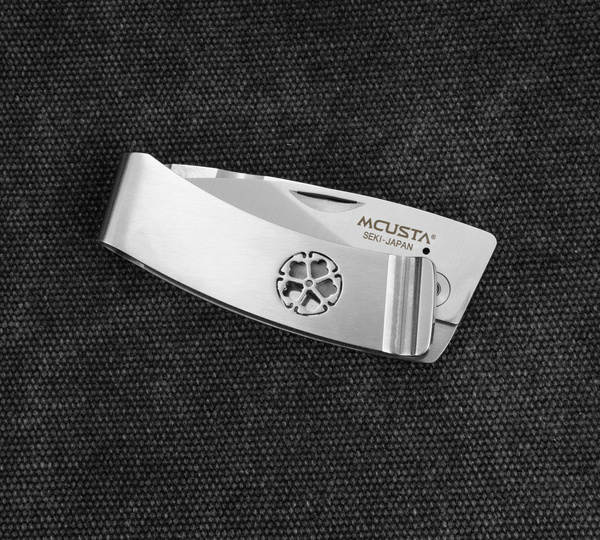 Nóż składany Mcusta Pocket Clip AUS-8 Kikyo 5 cm