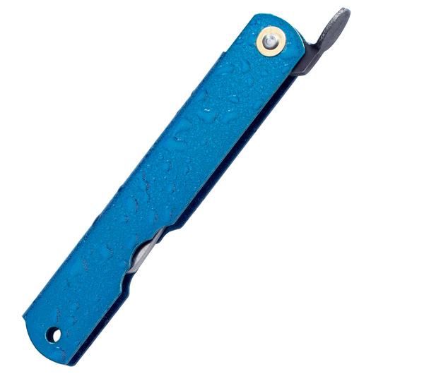 Nóż kieszonkowy Higonokami Blue Mizushibuki 80 mm Aogami