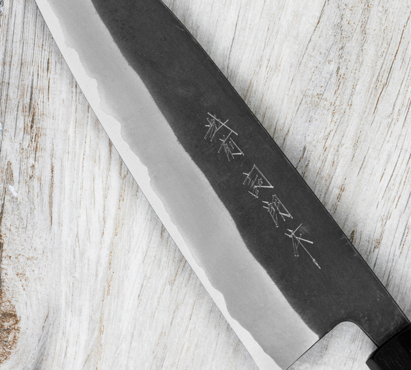 Shiro Kamo Super Aogami/SS Nóż Santoku 16,5 cm