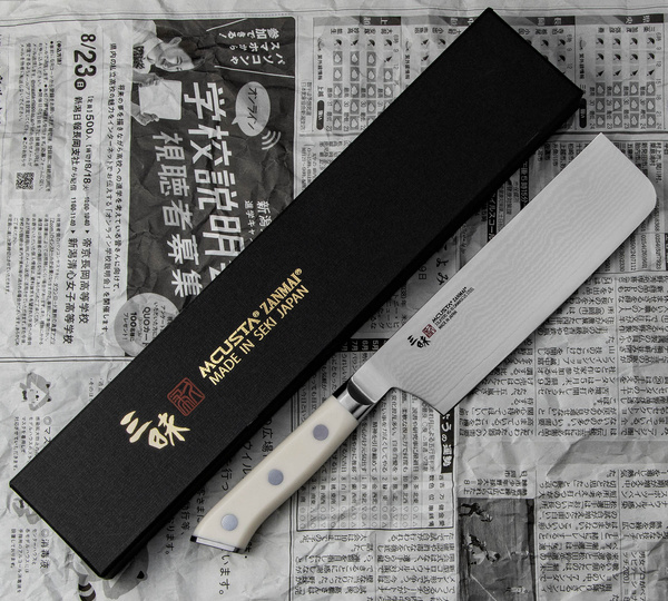 Mcusta Zanmai Classic Damascus VG-10 Corian Nóż Nakiri 18 cm