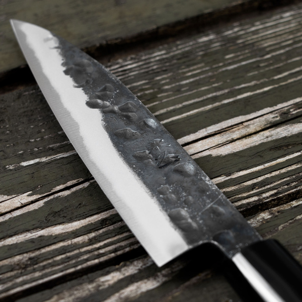 Motokyuuichi Shirogami#2 Hammered Nóż uniwersalny 15 cm